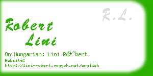 robert lini business card